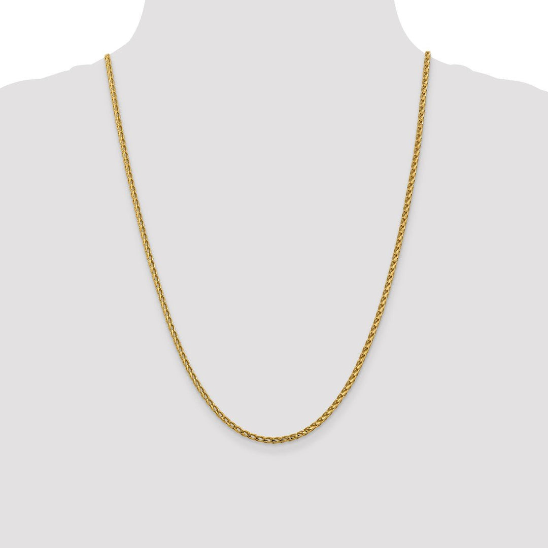 Gold 2.45mm Franco Chain, 24