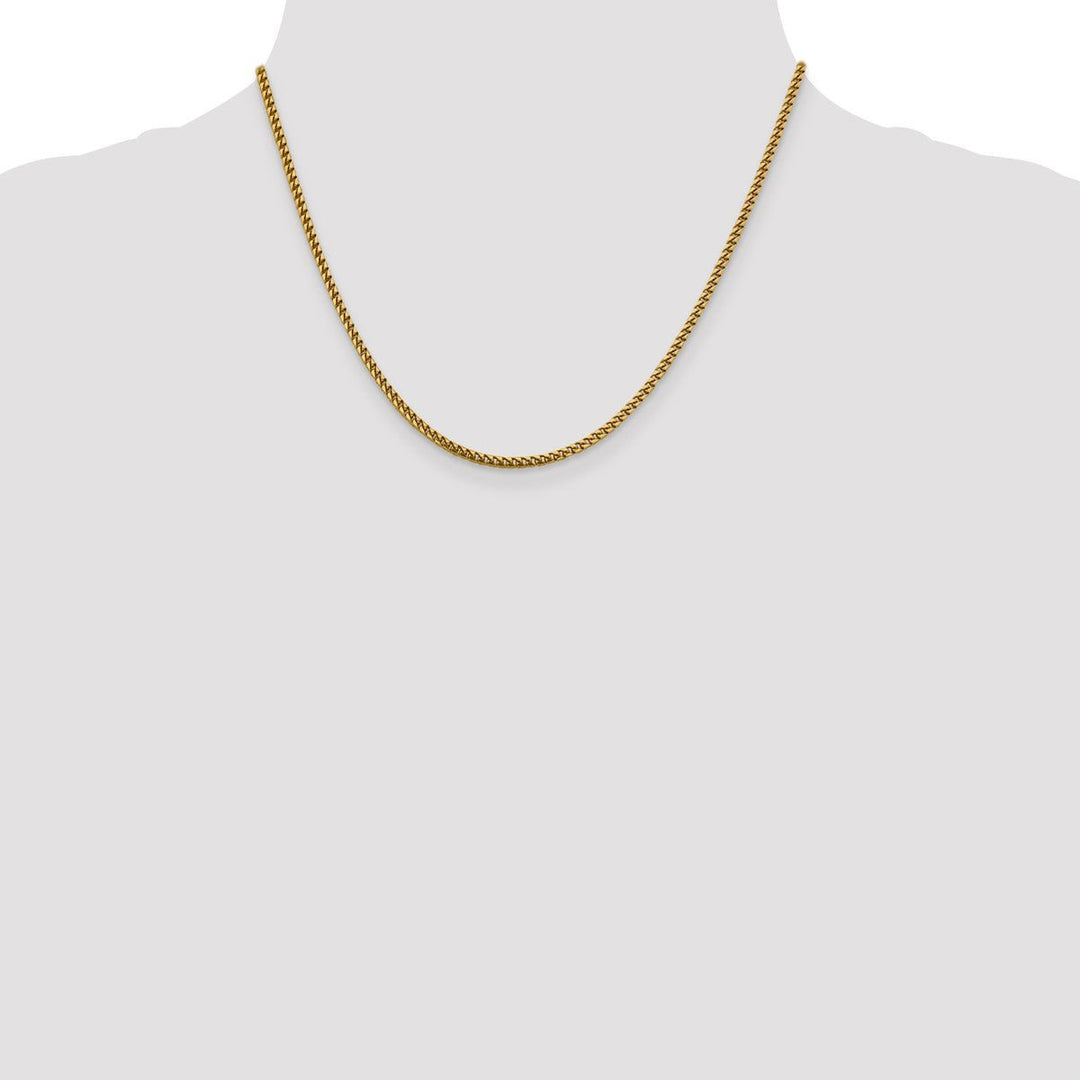 Gold 2.4mm Franco Chain, 18