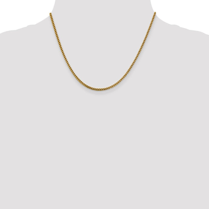 Gold 2.4mm Franco Chain, 18" - Chain - Design Jewellers Edmonton