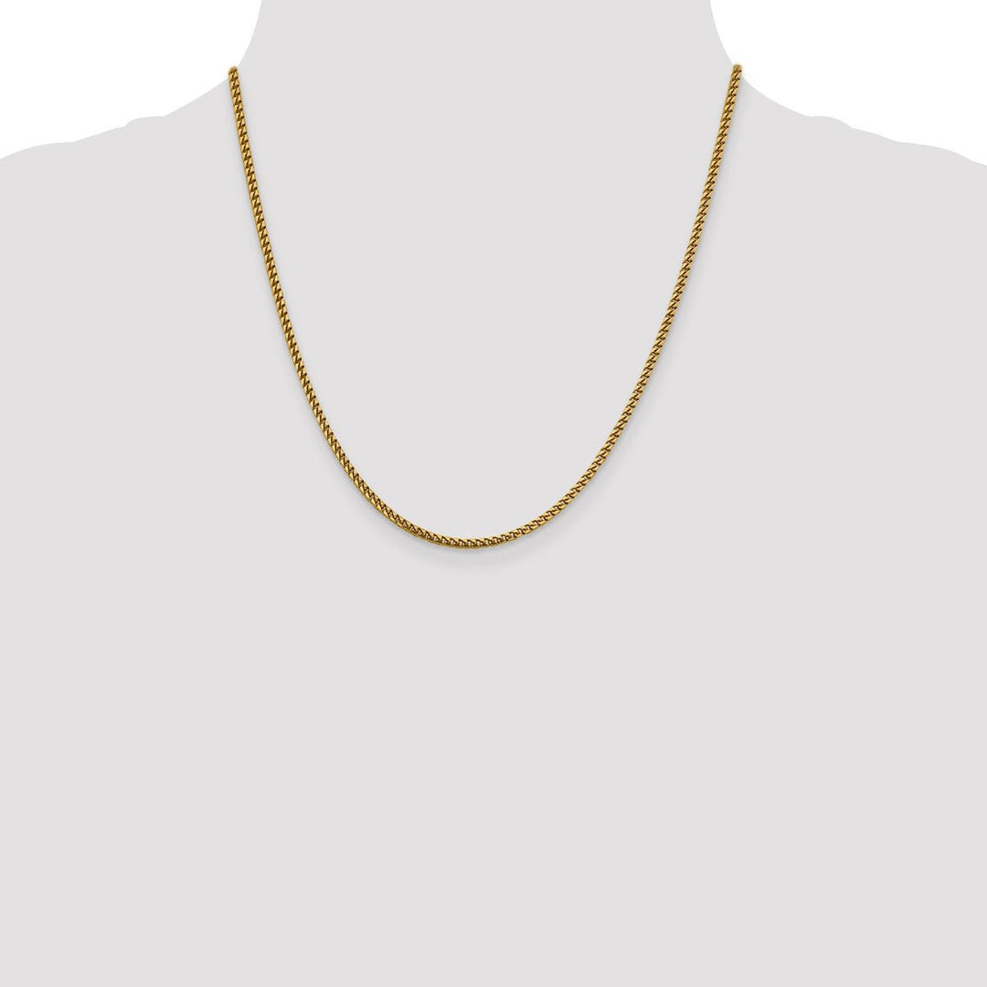 Gold 2.4mm Franco Chain, 20