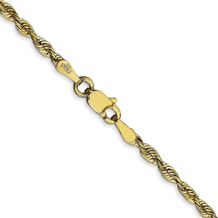 Gold 2.5mm Rope Chain, 1" - Chain - Design Jewellers Edmonton