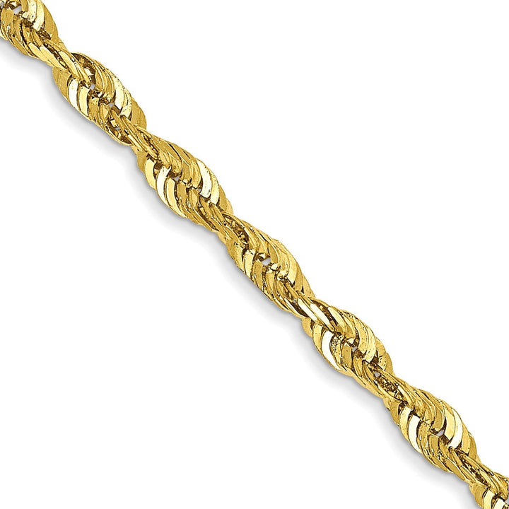 Gold 2.5mm Rope Chain, 1" - Chain - Design Jewellers Edmonton