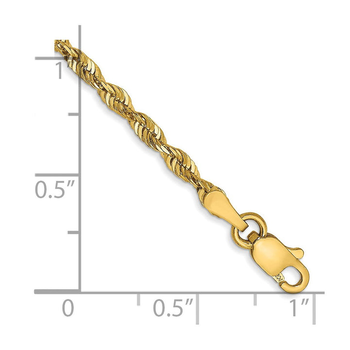 Gold 2.5mm Rope Chain, 10" - Chain - Design Jewellers Edmonton
