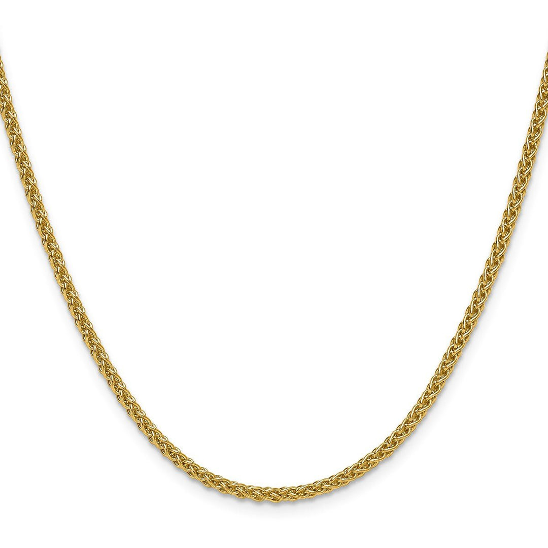 Gold 2.5mm Spiga (Wheat) Chain, 18