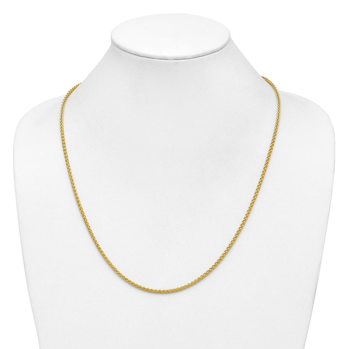 Gold 2.5mm Spiga (Wheat) Chain, 24" - Chain - Design Jewellers Edmonton