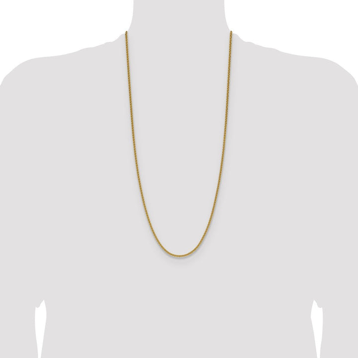 Gold 2.5mm Spiga (Wheat) Chain, 30" - Chain - Design Jewellers Edmonton