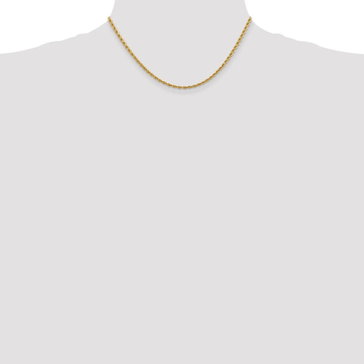 Gold 2.75mm Rope Chain, 16" - Chain - Design Jewellers Edmonton
