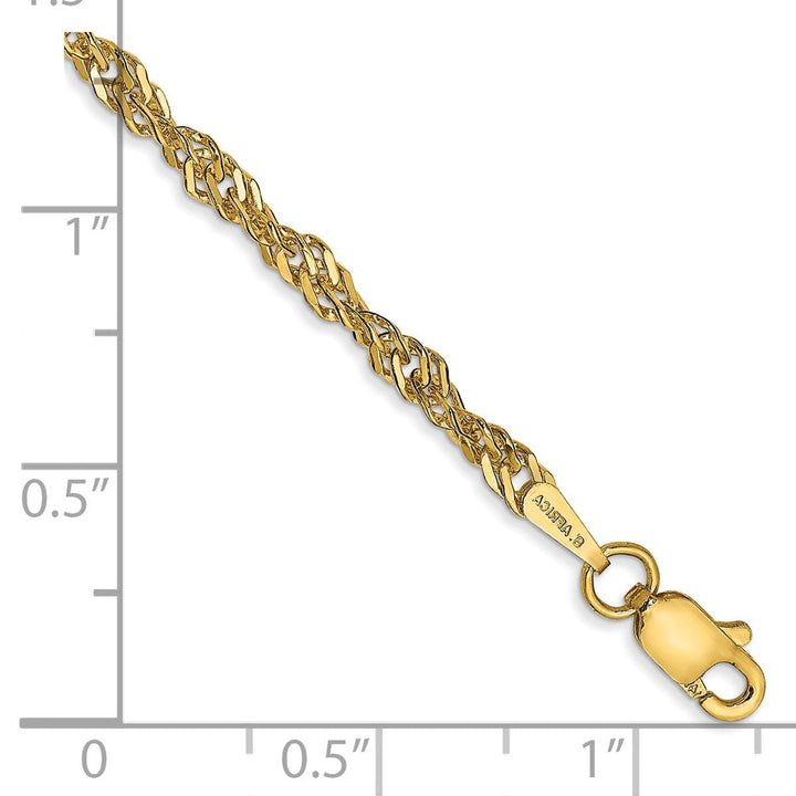 Gold 2.75mm Singapore Chain, 18" - Chain - Design Jewellers Edmonton