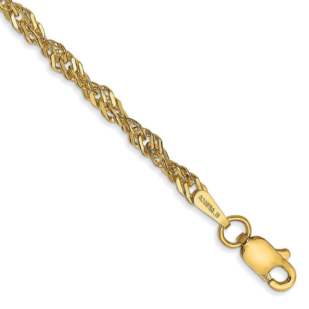 Gold 2.75mm Singapore Chain, 18"