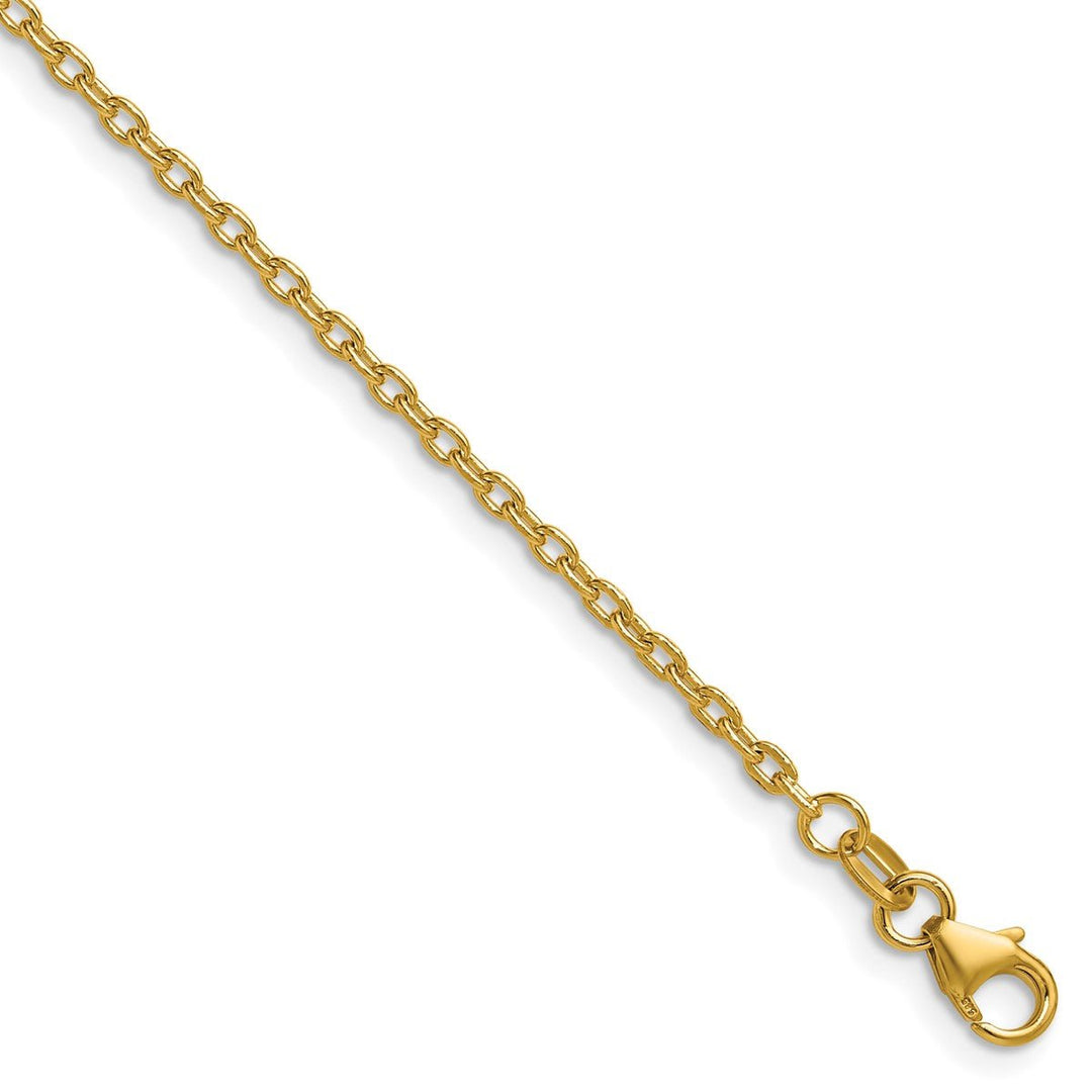 Gold 2mm Cable Chain, 22"