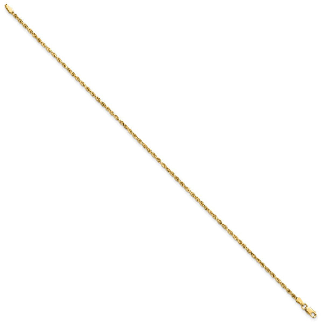 Gold 2mm Rope Chain, 10