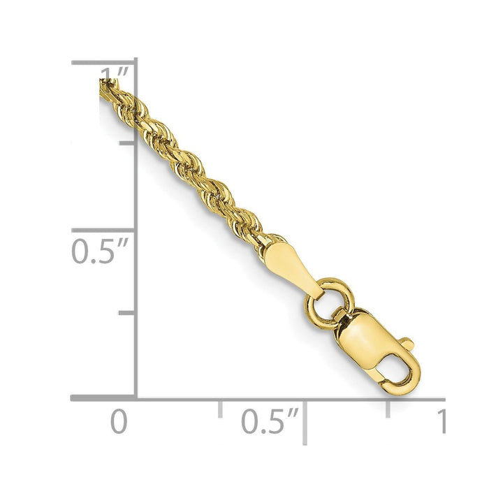 Gold 2mm Rope Chain, 10" - Chain - Design Jewellers Edmonton