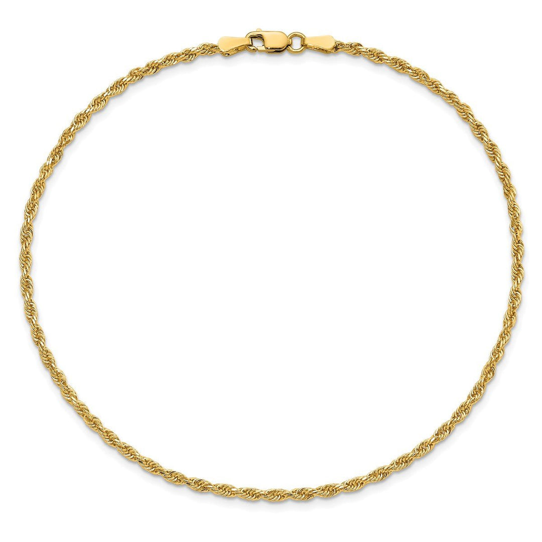 Gold 2mm Rope Chain, 10
