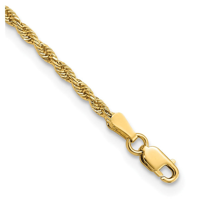 Gold 2mm Rope Chain, 10" - Chain - Design Jewellers Edmonton