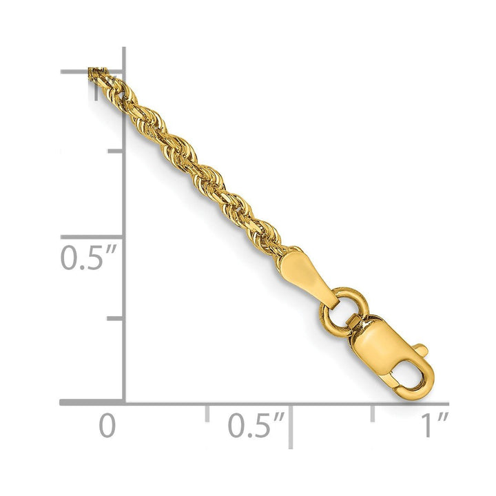Gold 2mm Rope Chain, 10" - Chain - Design Jewellers Edmonton