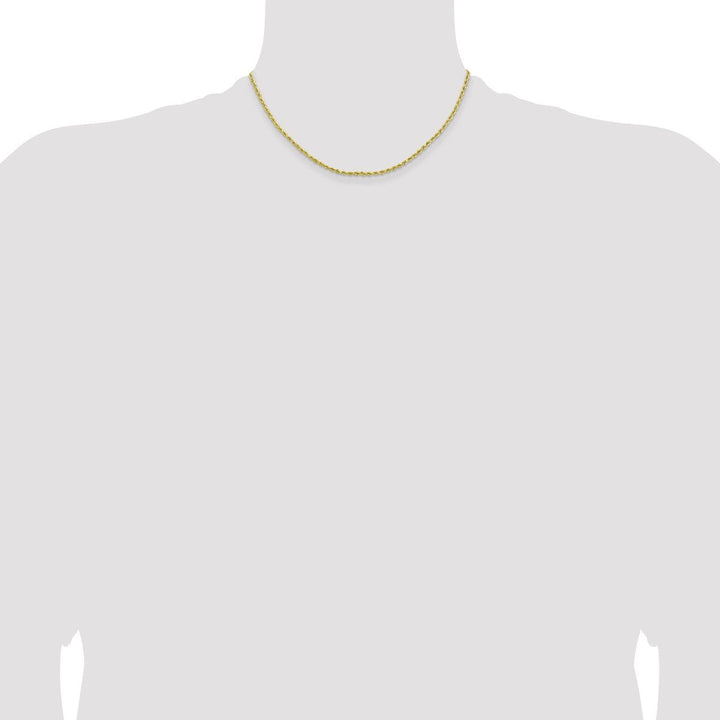 Gold 2mm Rope Chain, 16" - Chain - Design Jewellers Edmonton