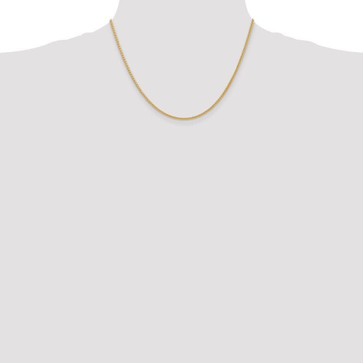 Gold 2mm Spiga (Wheat) Chain, 18" - Chain - Design Jewellers Edmonton