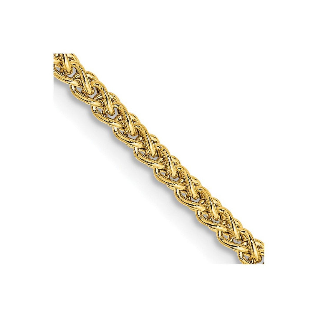 Gold 2mm Spiga (Wheat) Chain, 18"