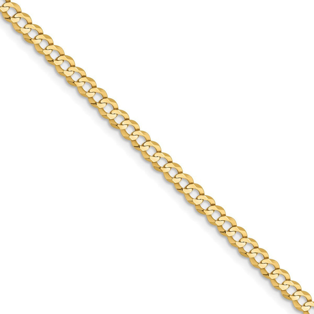 Gold 3.1mm Cuban Chain, 100"