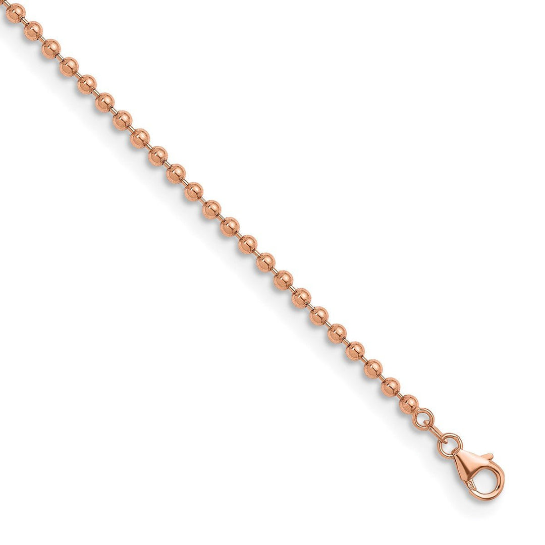 Gold 3.2mm Ball (Beaded) Chain, 18"