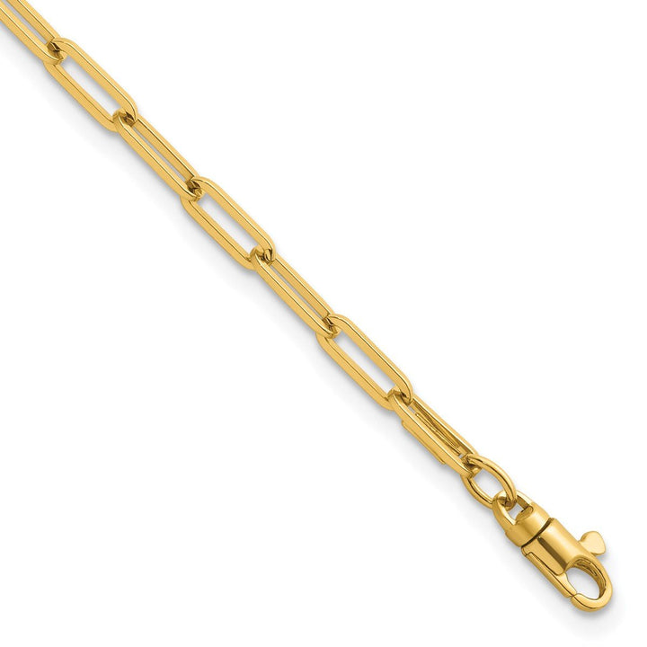 Gold 3.5mm Paperclip Bracelet, 7.5" - Bracelet - Design Jewellers Edmonton