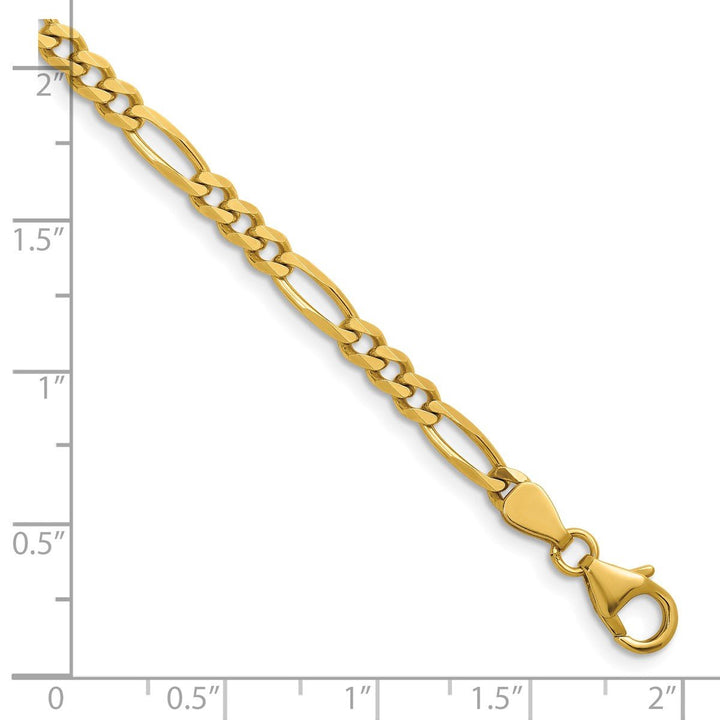 Gold 3.6mm Figaro Bracelet, 8" - Bracelet - Design Jewellers Edmonton