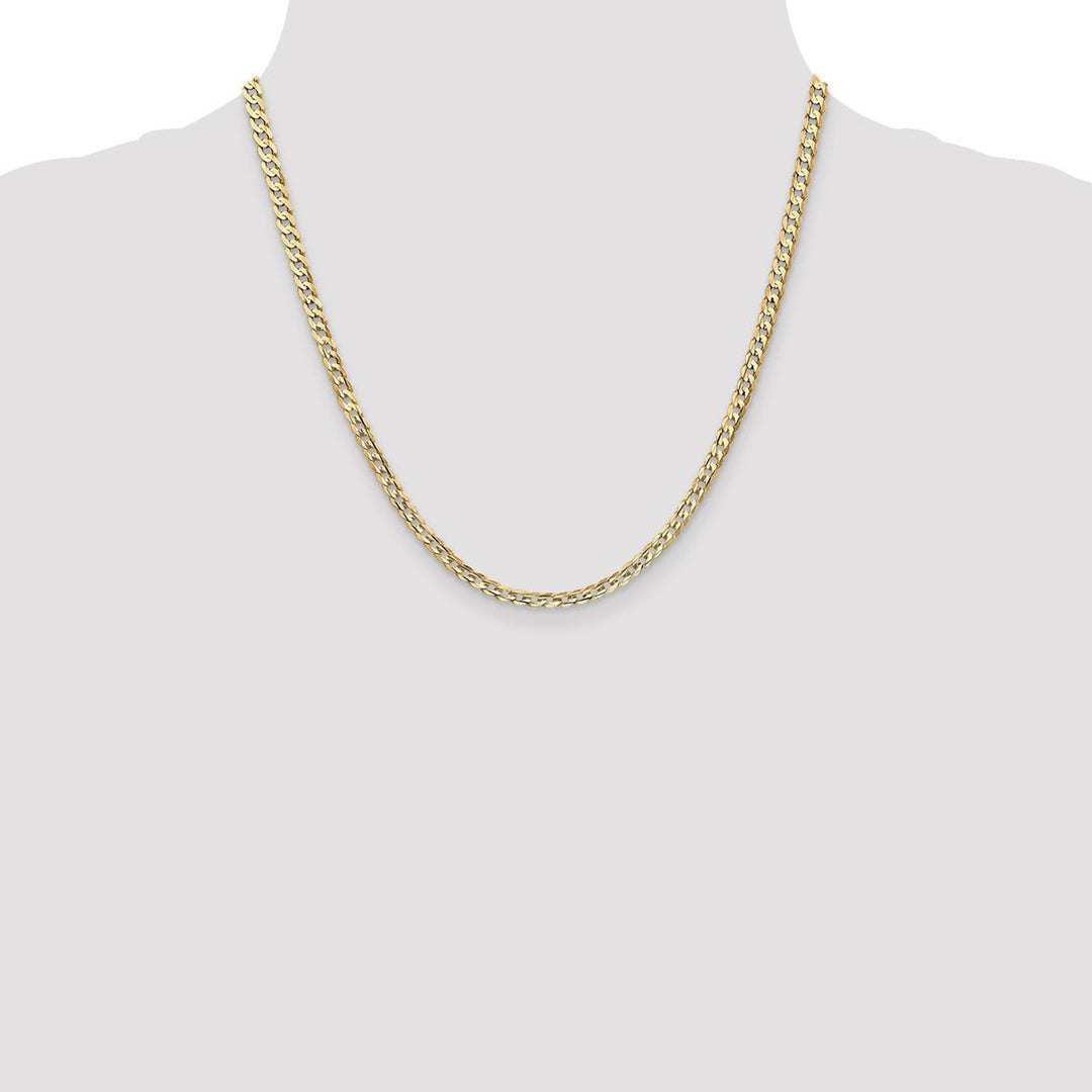 Gold 3.8mm Curb Chain, 20