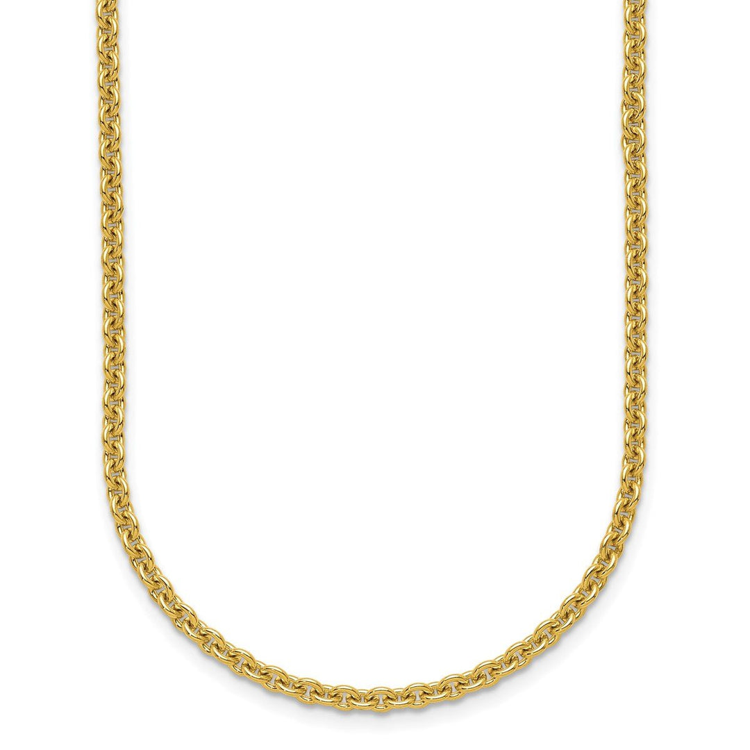 Gold 3mm Cable Chain, 16"