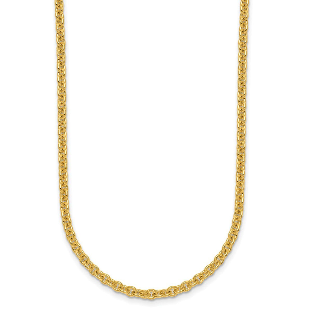 Gold 3mm Cable Chain, 22