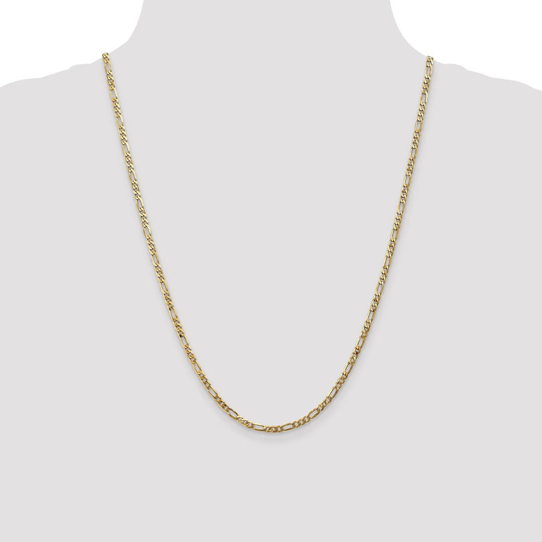 Gold 3mm Figaro Chain, 24