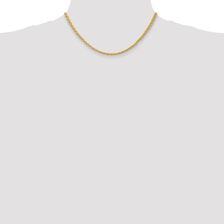 Gold 3mm Spiga (Wheat) Chain, 16" - Chain - Design Jewellers Edmonton