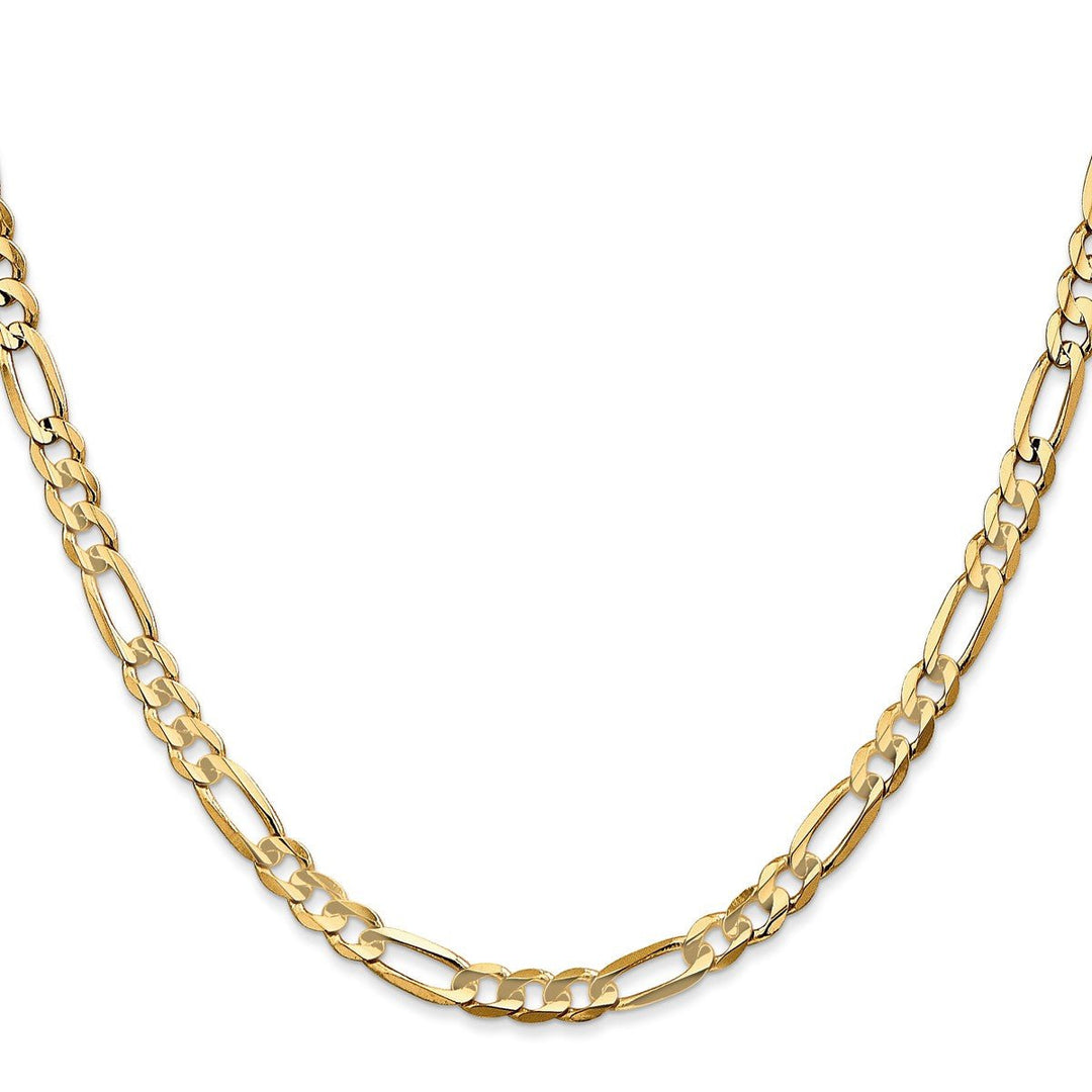 Gold 4.5mm Figaro Chain, 18