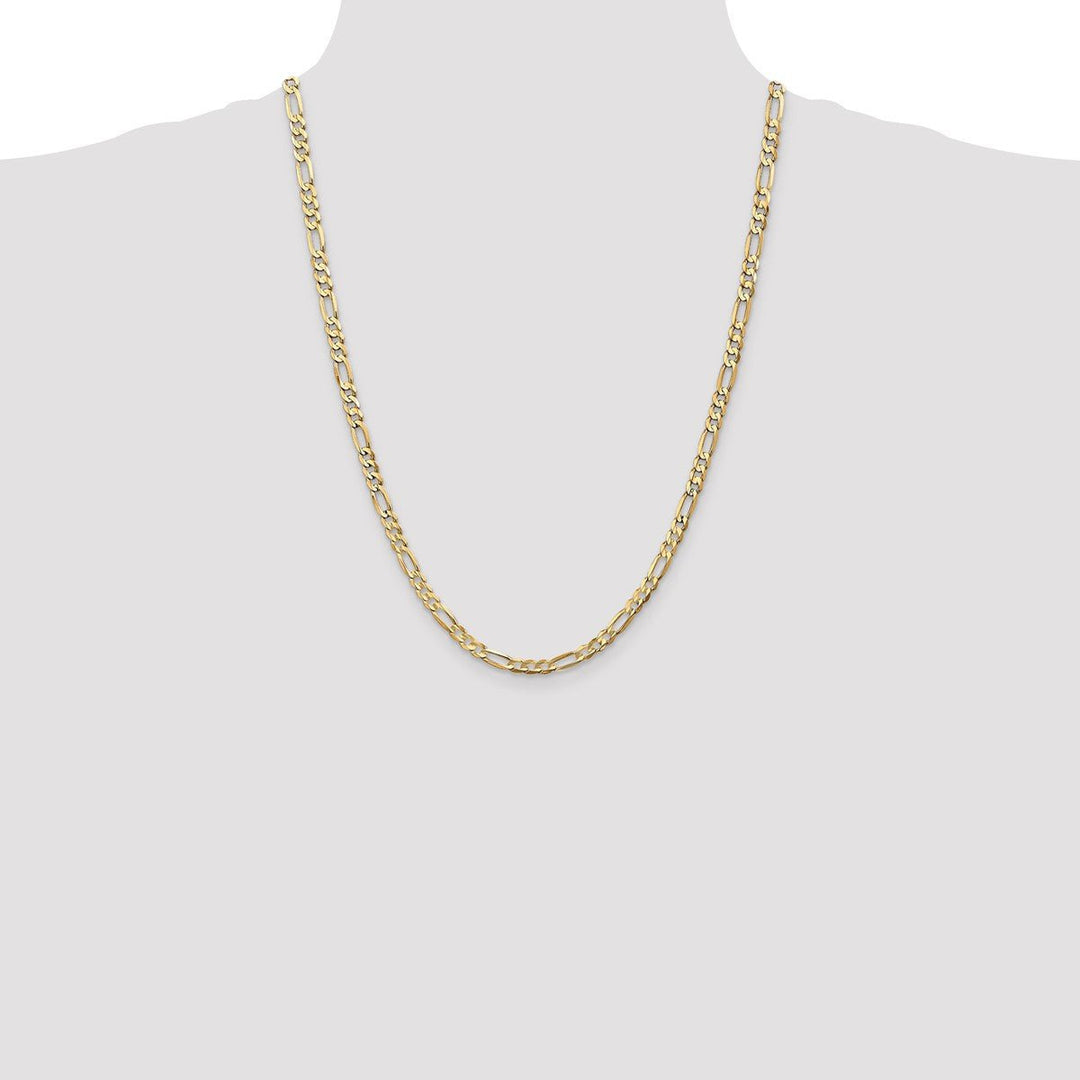 Gold 4.5mm Figaro Chain, 24