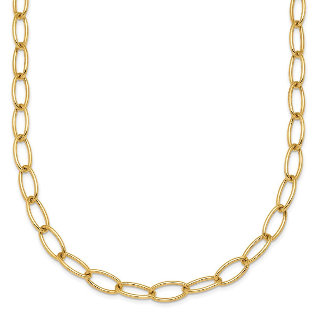 Gold 4.5mm Open Link Chain, 22"
