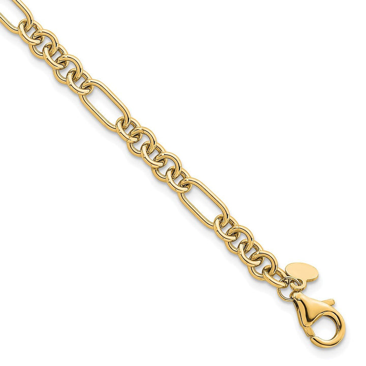 Gold 4.6mm Link, Other Bracelet, 7.5" - Bracelet - Design Jewellers Edmonton