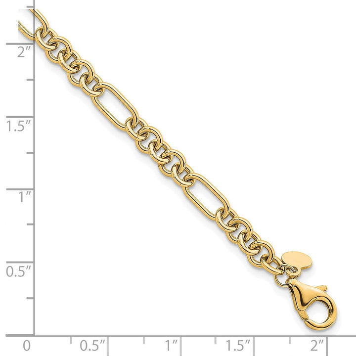 Gold 4.6mm Link, Other Bracelet, 7.5" - Bracelet - Design Jewellers Edmonton