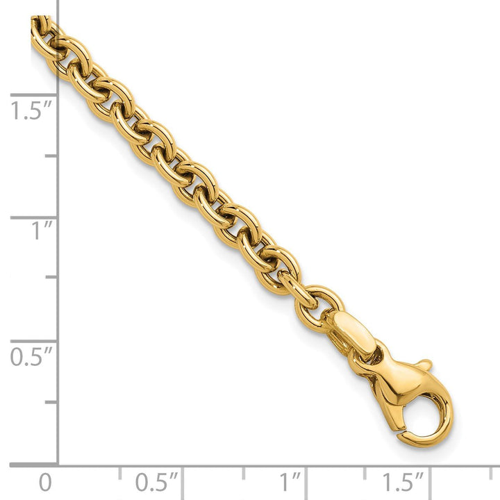 Gold 4.75mm Cable Bracelet, 7.5" - Bracelet - Design Jewellers Edmonton