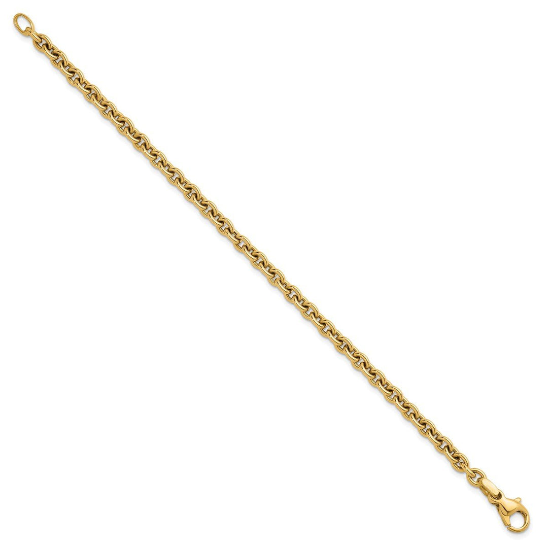 Gold 4.75mm Cable Bracelet, 7.5