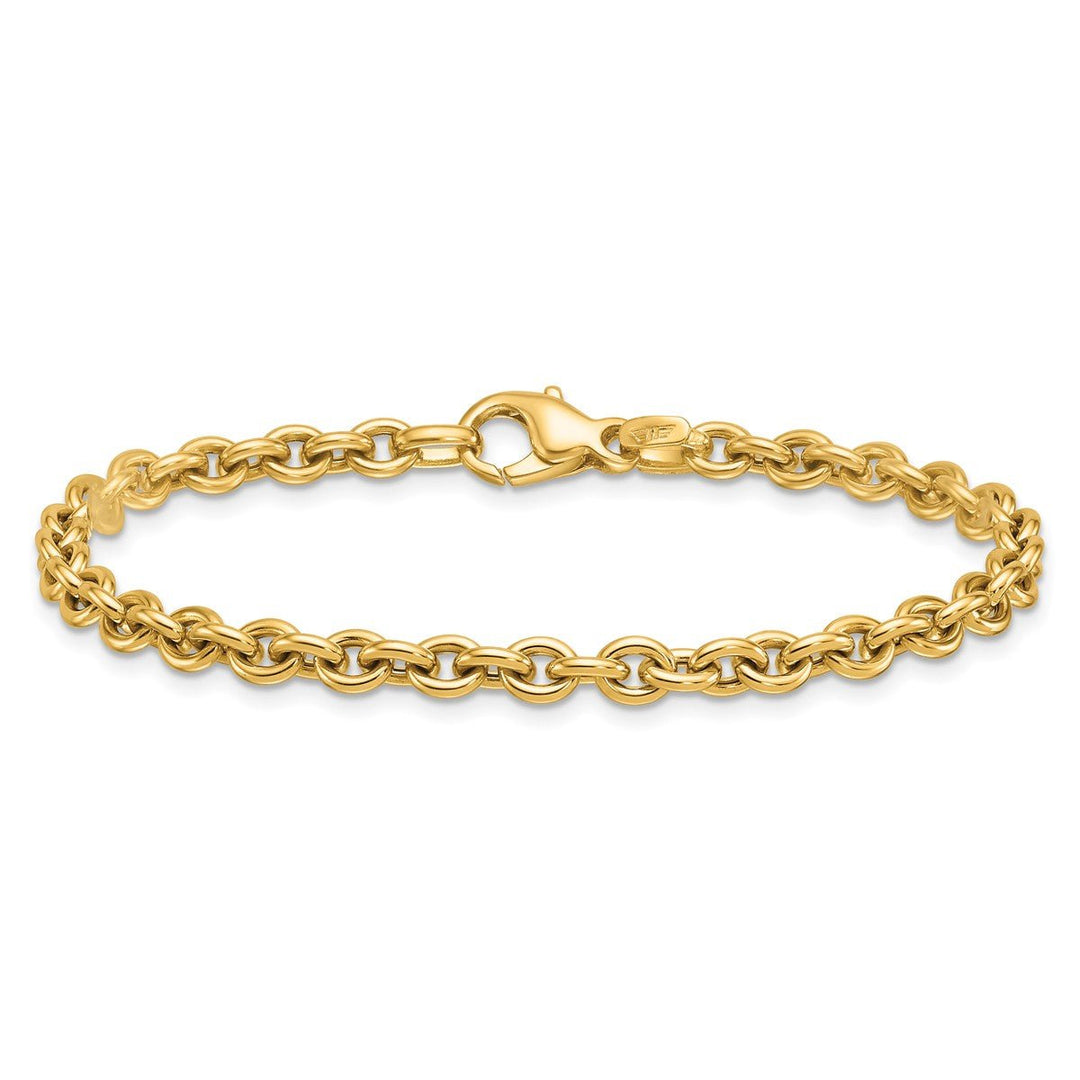 Gold 4.75mm Cable Bracelet, 7.5