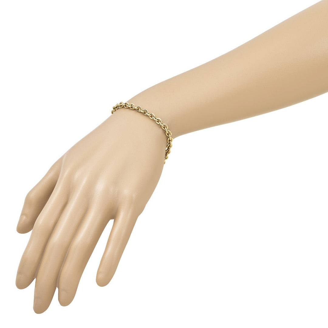 Gold 4.75mm Cable Bracelet, 7.5