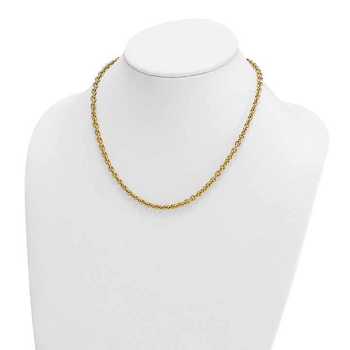 Gold 4.75mm Cable Necklace, 18" - Necklace - Design Jewellers Edmonton