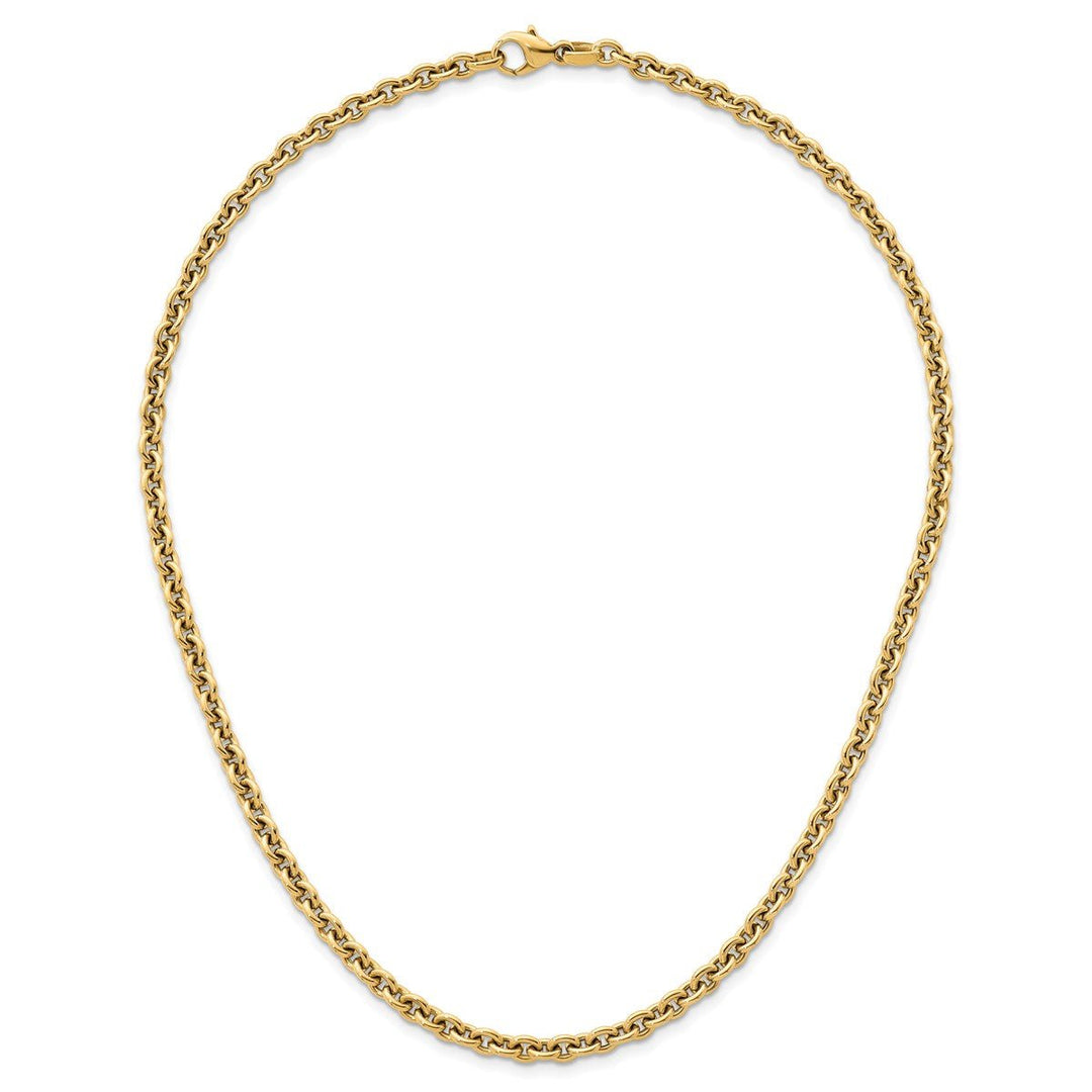 Gold 4.75mm Cable Necklace, 18