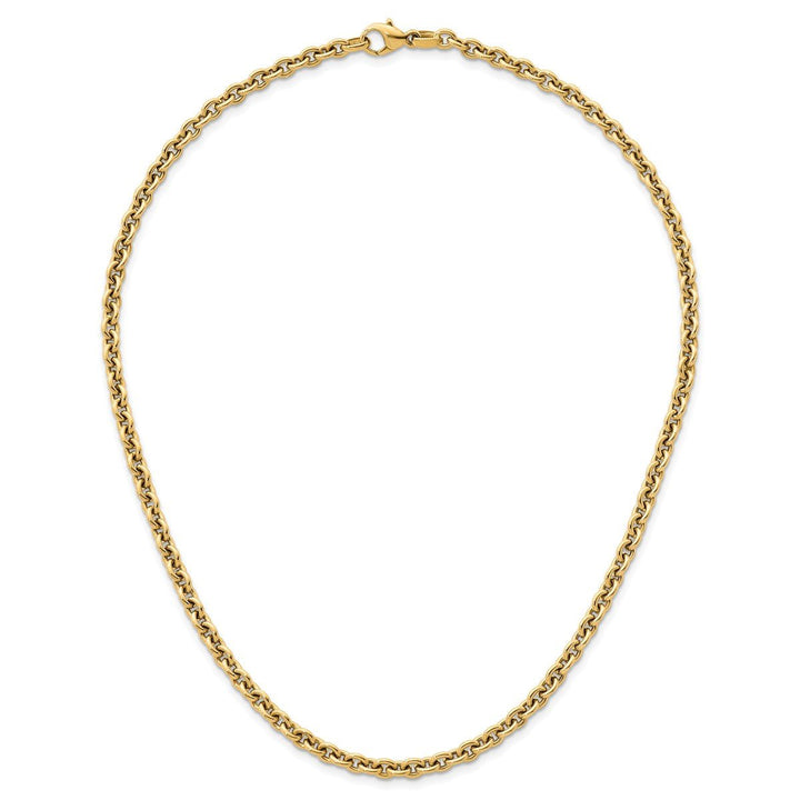 Gold 4.75mm Cable Necklace, 18" - Necklace - Design Jewellers Edmonton
