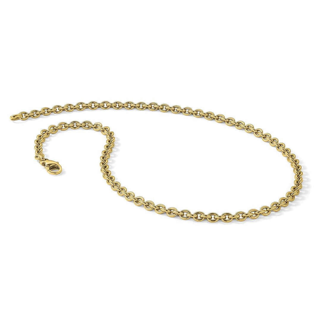 Gold 4.75mm Cable Necklace, 18