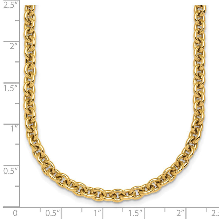 Gold 4.75mm Cable Necklace, 18" - Necklace - Design Jewellers Edmonton