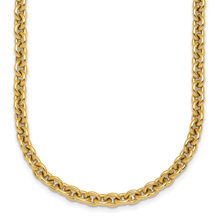 Gold 4.75mm Cable Necklace, 18" - Necklace - Design Jewellers Edmonton