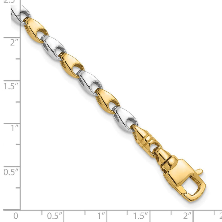 Gold 4.75mm Fancy Bracelet, 8" - Bracelet - Design Jewellers Edmonton