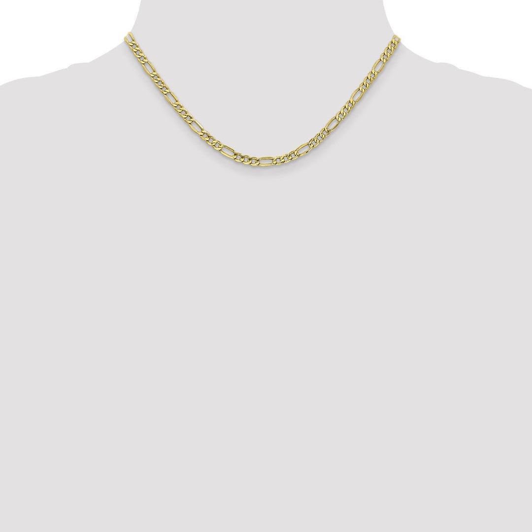 Gold 4.75mm Figaro Chain, 16