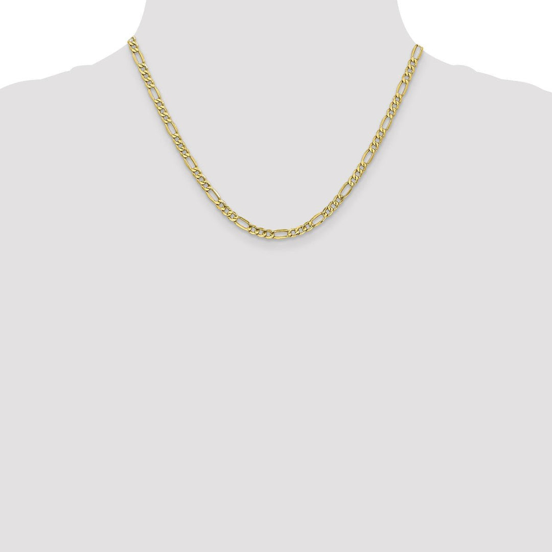 Gold 4.75mm Figaro Chain, 18