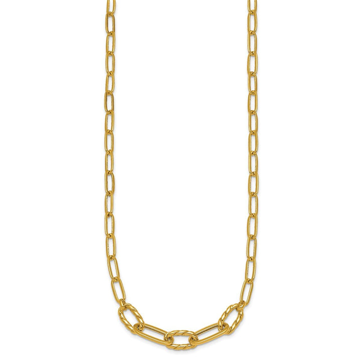 Gold 4.75mm Paperclip Necklace, 18" - Necklace - Design Jewellers Edmonton